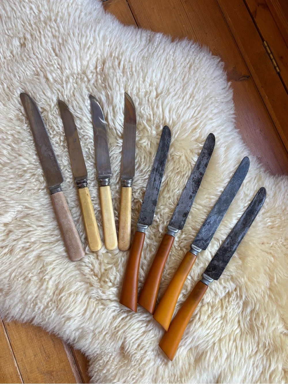 Antique Celluloid and Bakelite Handled Knives